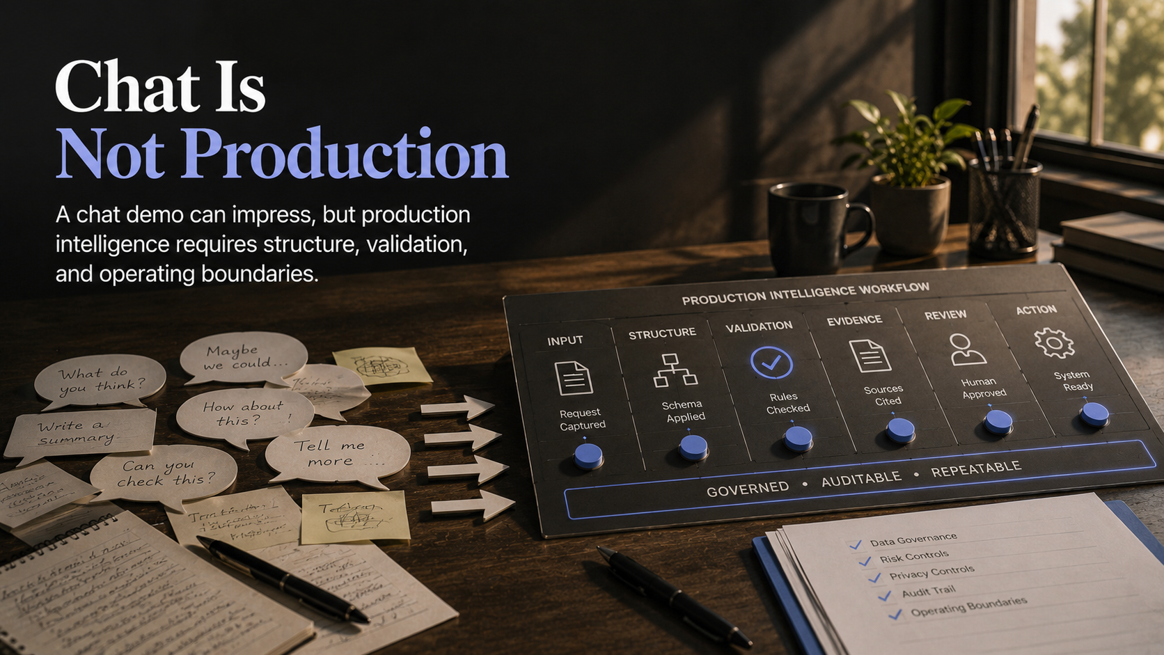 Chat is not production
