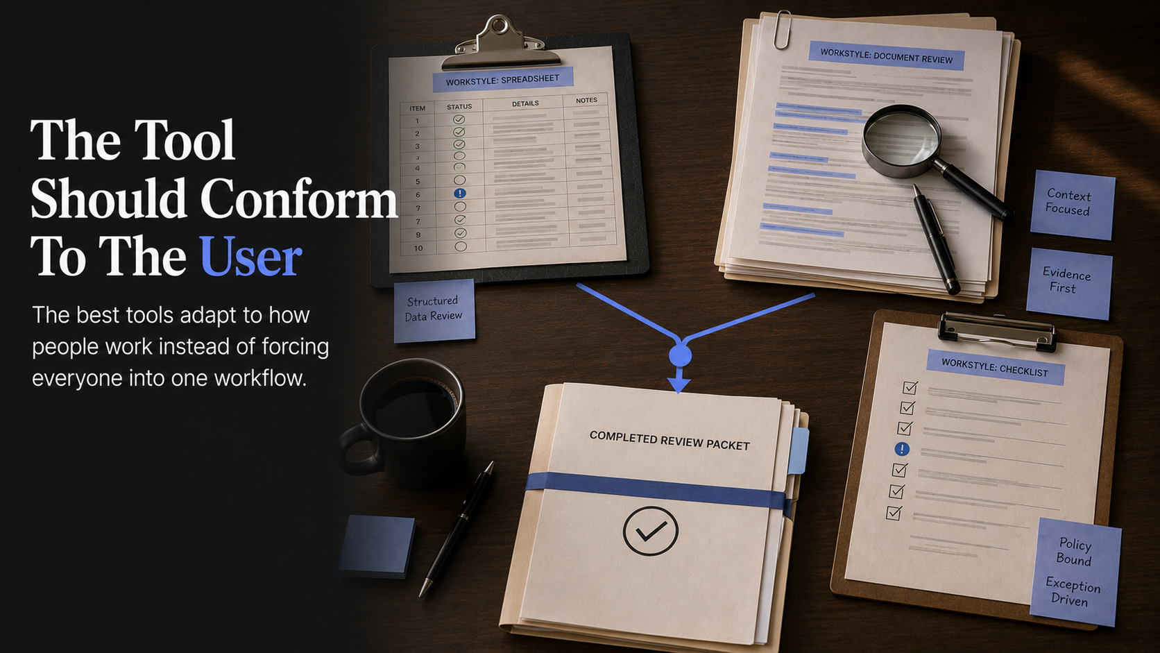 Tool conforms to user